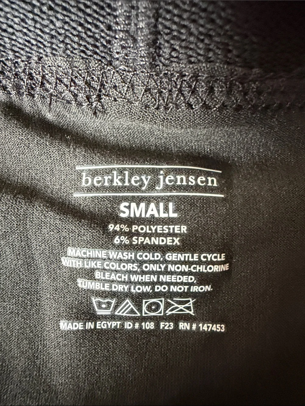 TWO Berkeley Jensen Men’s Small Black Long Thermal Underwear Base Layer